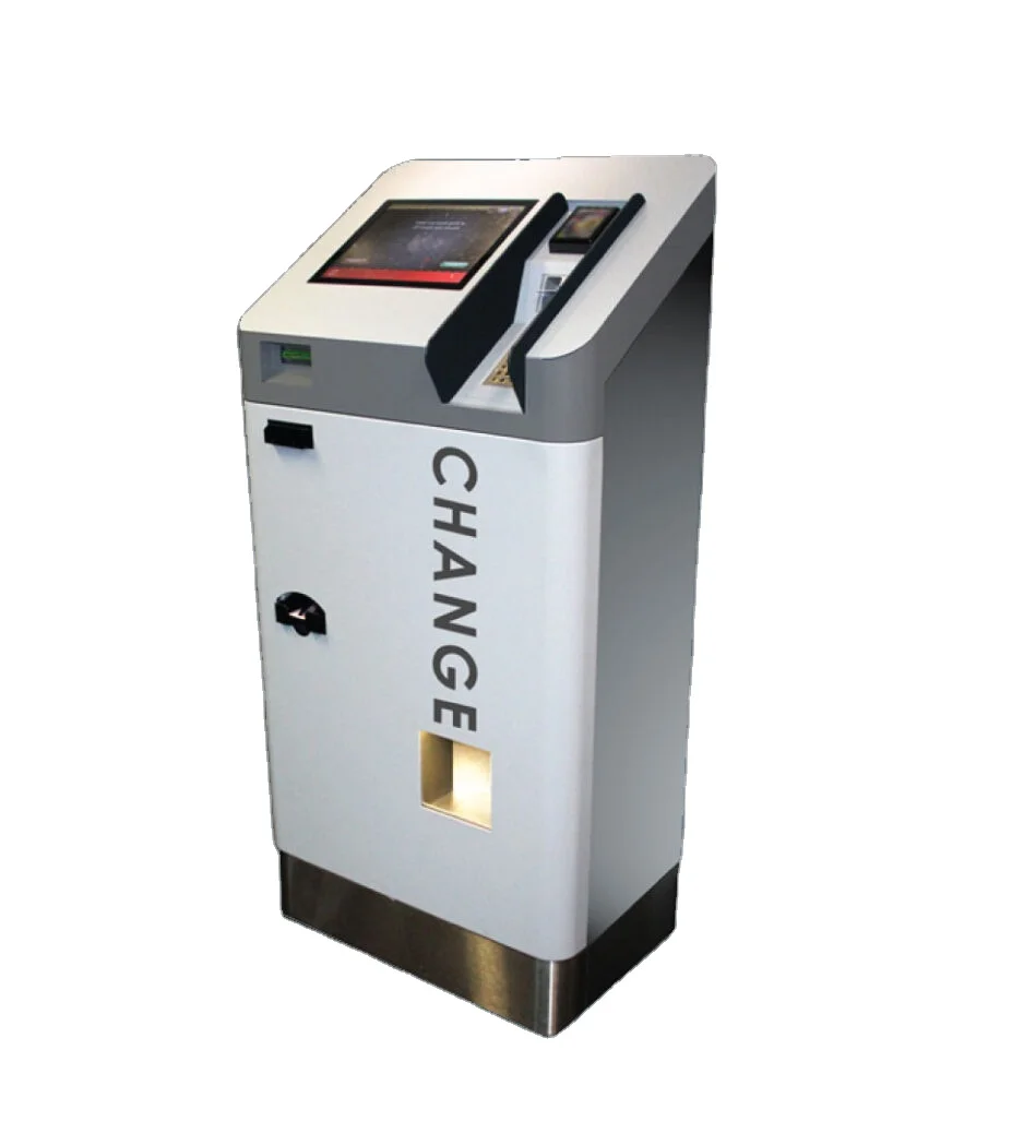 Self Service Touch Screen Currency Exchange Cash Dispenser Payment Kiosk
