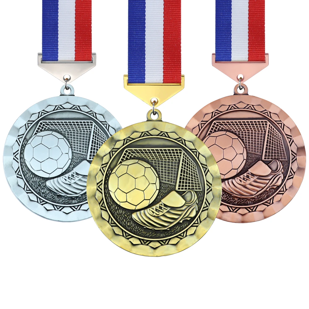 LY Soccer Medals Factory Award Medal Suppliers Cheap Metal Custom World Class 3D Awards Soccer Medal