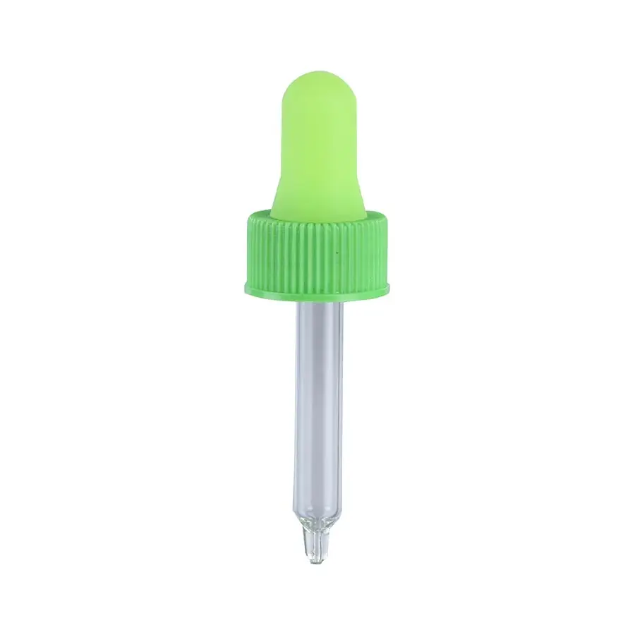 18mm 20mm 22mm 24mm Neck Bent Ball Tip Pipette Droppers with Screw Cap