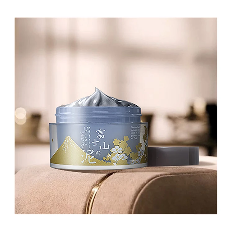 
HIJIRIKO facial mud mask skincare product custom set packaging with excellent moisture retention property 