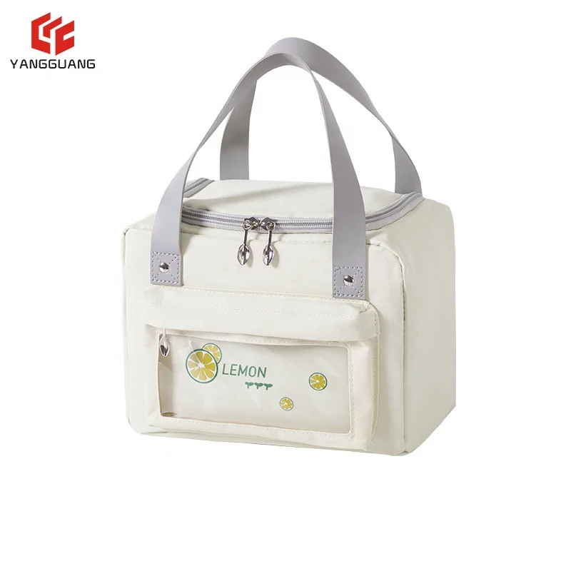 Custom Logo Promotional Reusable Grocery Tote Thermal Insulated Grocery Cool Bag
