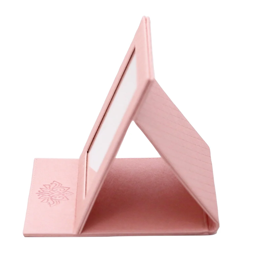 2021 High Popular Mini  Makeup Cosmetic Mirror Beauty PU Leather Case  Size Portable Vanity Fashion Mirror