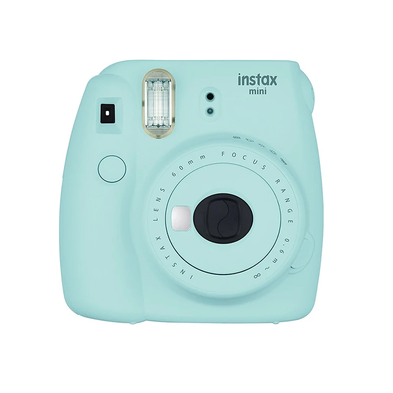 
 Портативная цифровая мгновенная Камера Fujifilm mini 9 Instax камера голубого цвета с зеркалом  