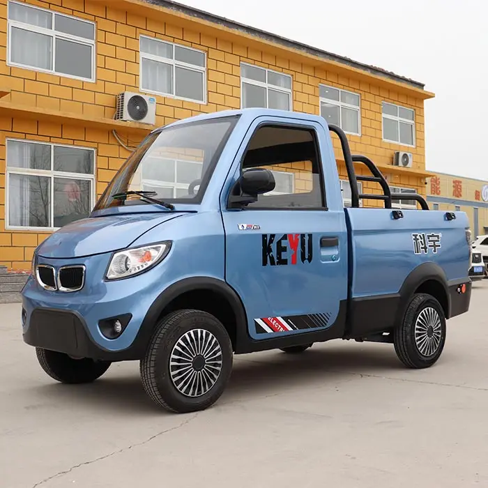 KEYU Factory cost cheap 4x4 electric mini pickup truck electric truck mini pickup 4 seats