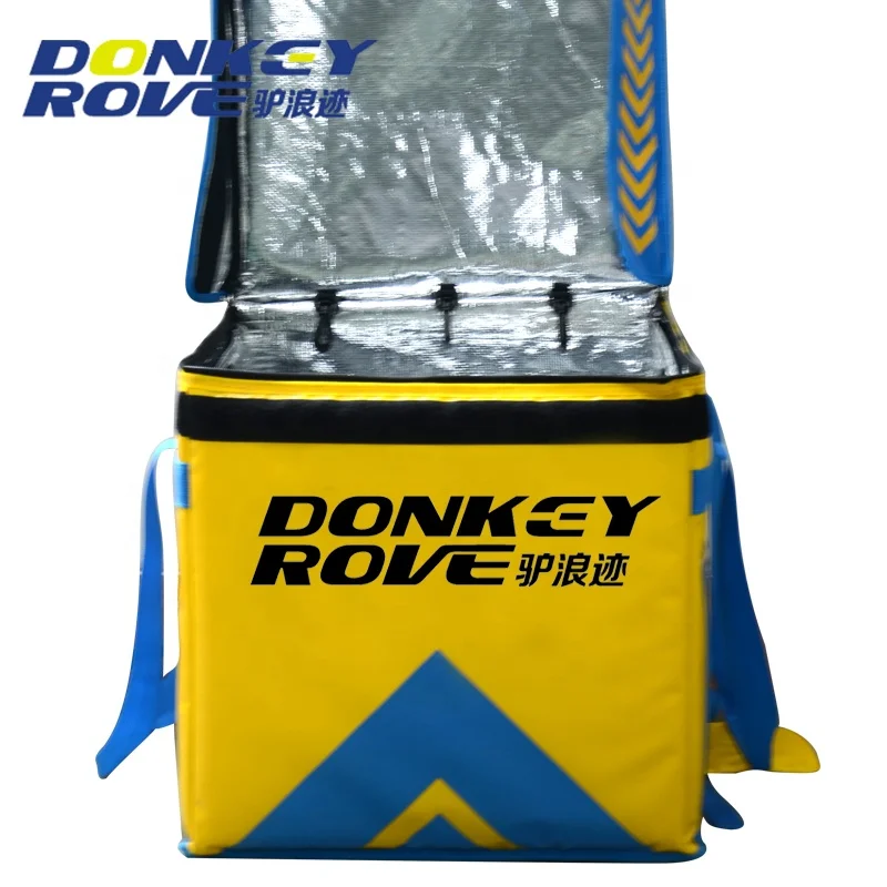 High quality insulated food delivery bag delivery backpack with divider