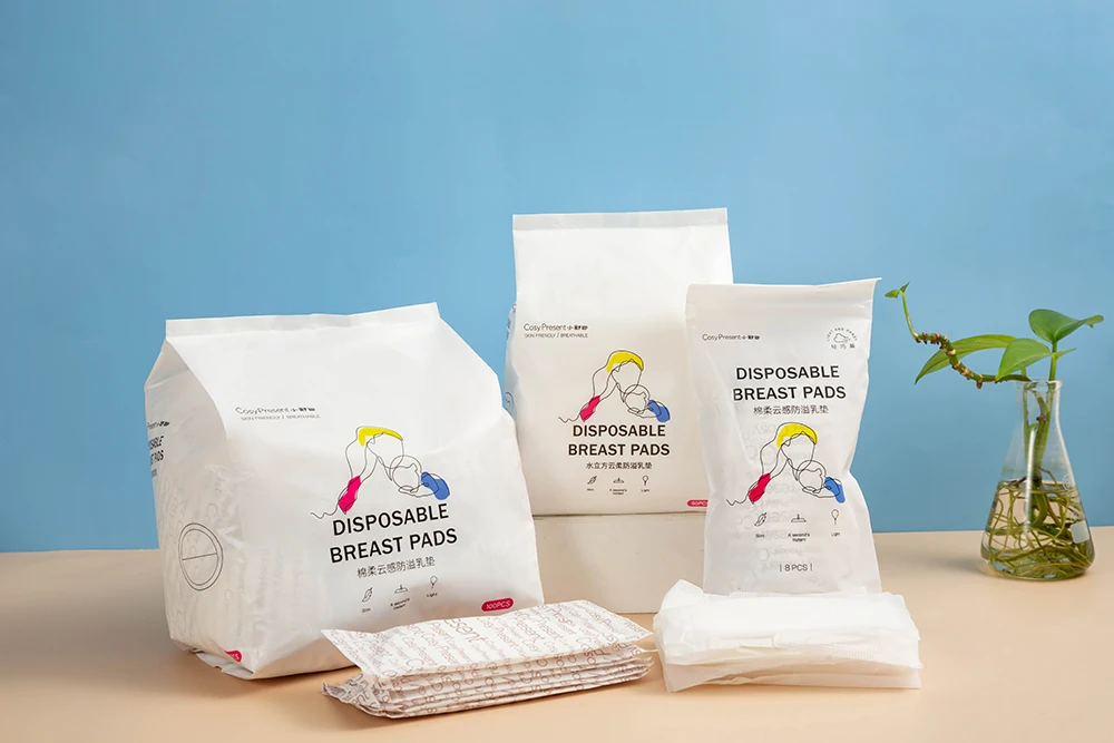 hot sale round shape Disposable maternity  breastfeeding pad absorbent soft disposable breast pads for Lactating mother