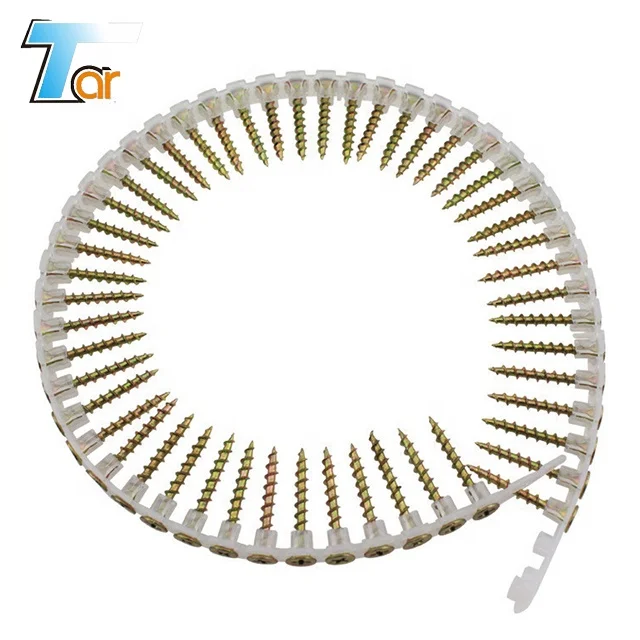 Galvanized plastic strip collated drywall screws ce european market 39