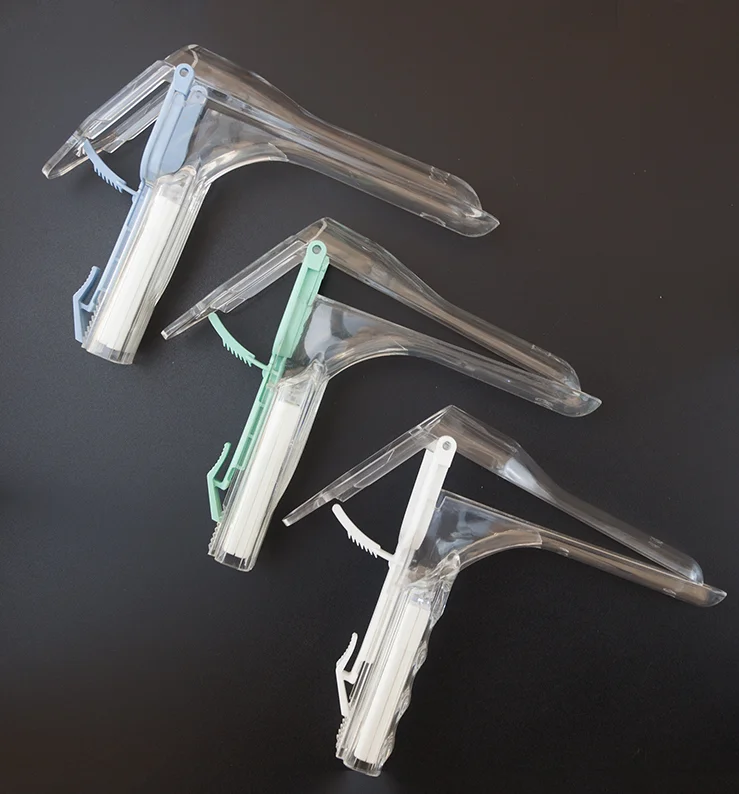 America Disposable Vaginal Dilator Transparent Plastic Disposable Vaginal Speculum With Light Wide Hand