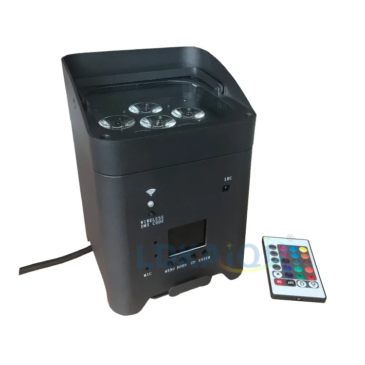 Creat stage light 6x18w led rgbwa uv battery wireless dmx dj par light up-lights