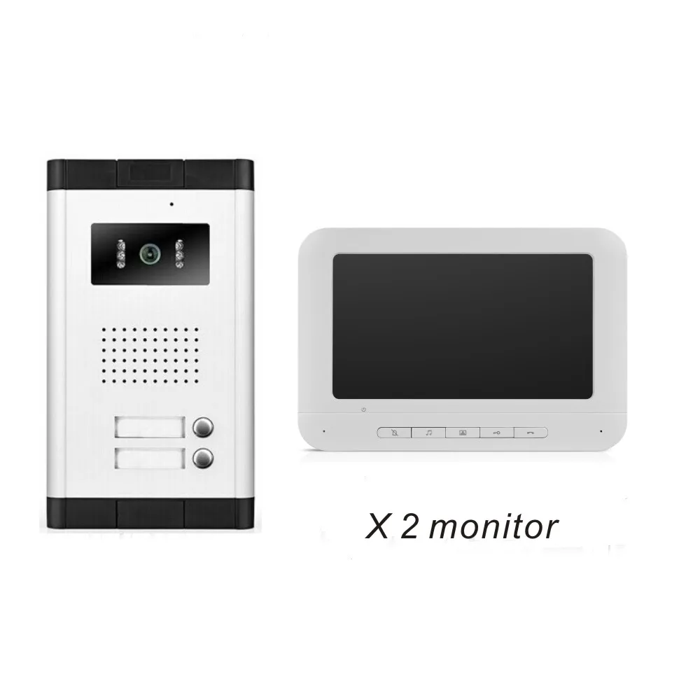 multi apartments video door phone intercom system video doorbell camera with waterproof cover
