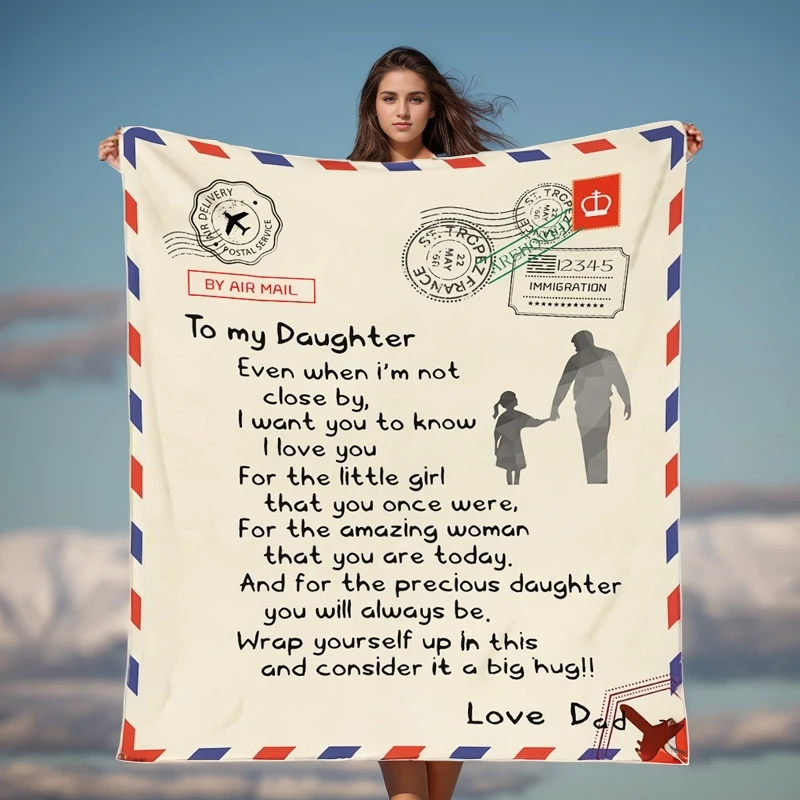 High Quality Customize Design Warm Comfortable Gift For Girl Luxury Soft Home Wearable Flannel Blanket