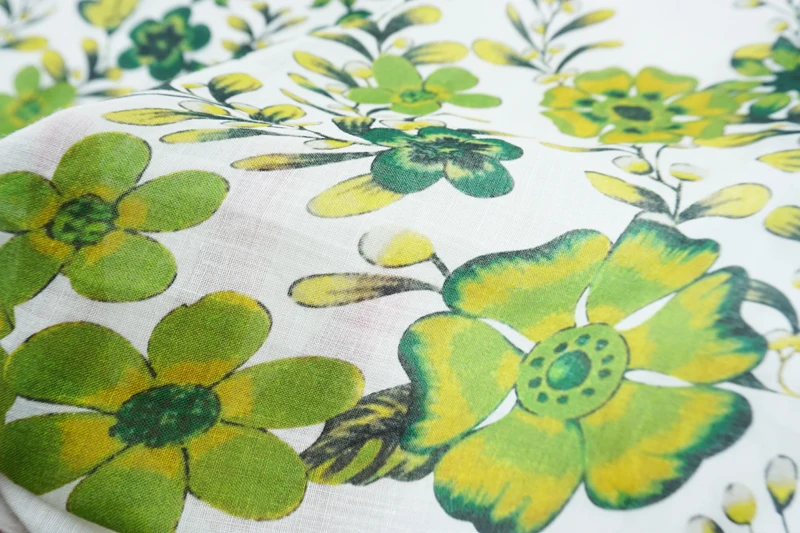 Custom 70gsm lightweight 100% Linen Ramie Printed For Dress Shirt Curtains Bedding Garments Home Textiles for Boys and Girls