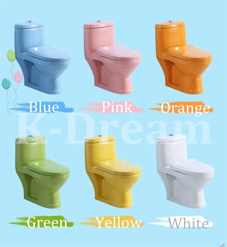 
Fashion Design KD-K001T cute children colored one-piece toilet wc kids toilet seat 