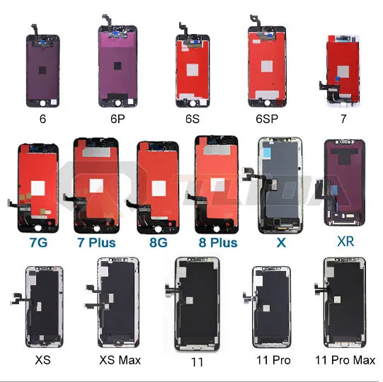 Factory Original Lcd Replacement  for iPhone 13 x Xr Xs 11 12 14 Pro Max Oled Screen,5/5s 6/6s 7 8 Plus Lcd Display For Iphone
