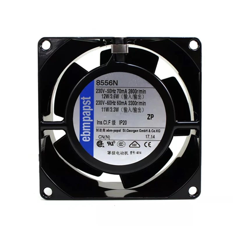 inverter axial fan 8038 230V 12W 70mA 8556N ac Industry axial fan axial fan for ebmpapst