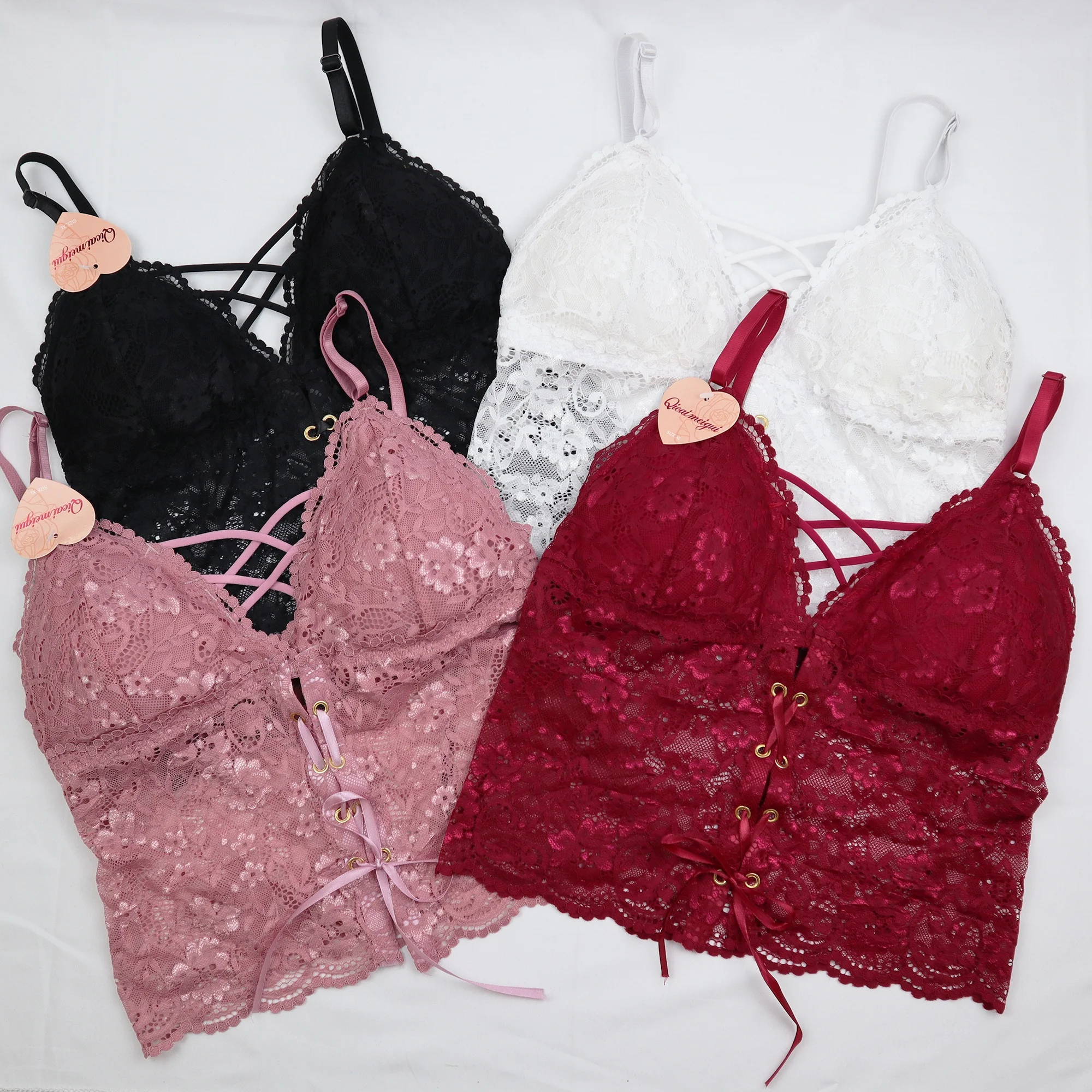 Factory Outlet custom brand New summer fashion women sexy tanks tops vest mature ladies Breathable lace underwear