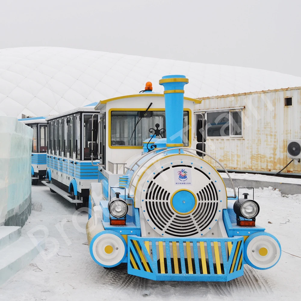 Lithium Battery Attraction Road Tourist Sightseeing Electric Tourist Trackless Train On Sale