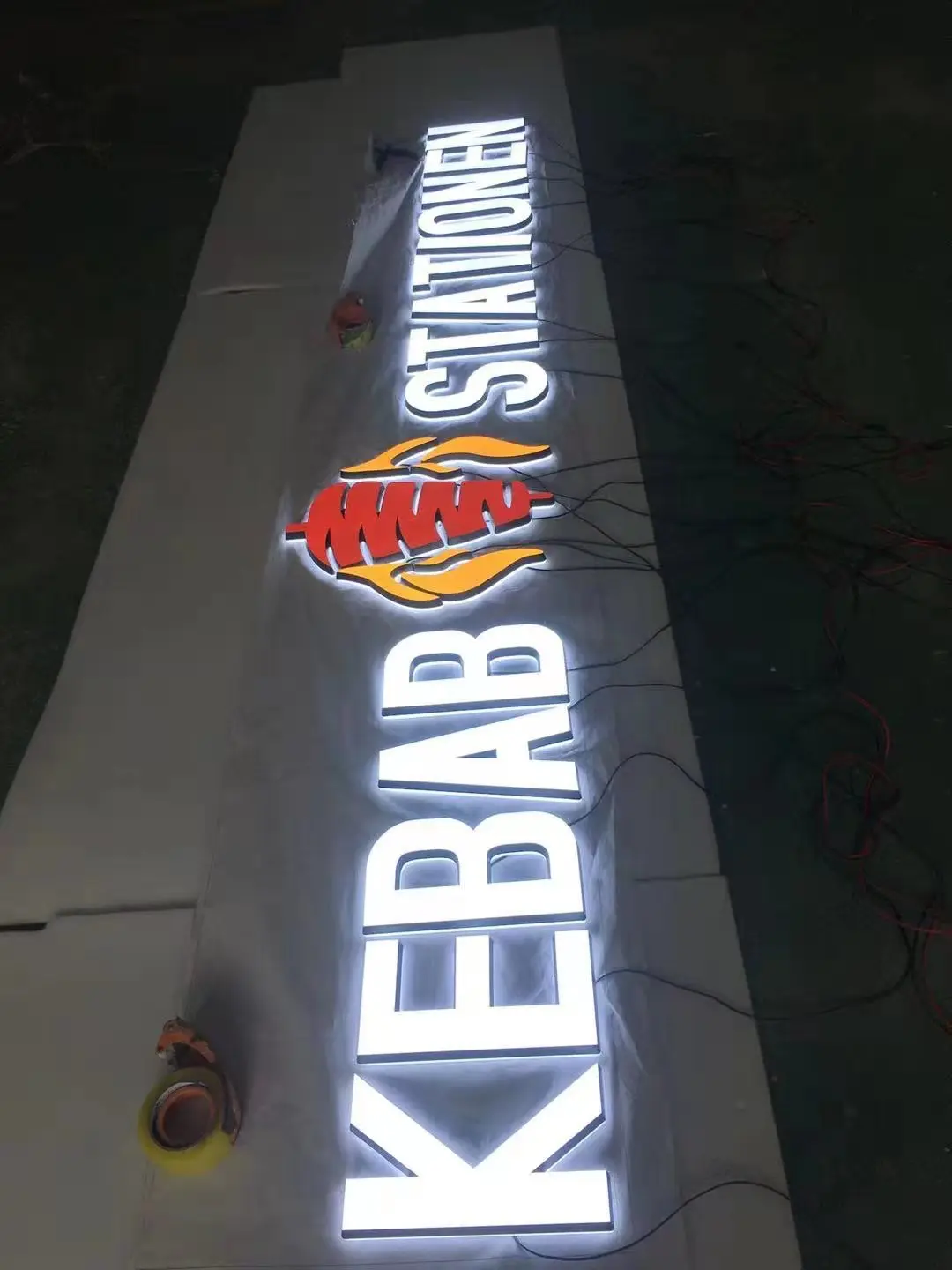 Supplier customized outdoor signage acrylic custom with light door store sign 3d hotel led signage