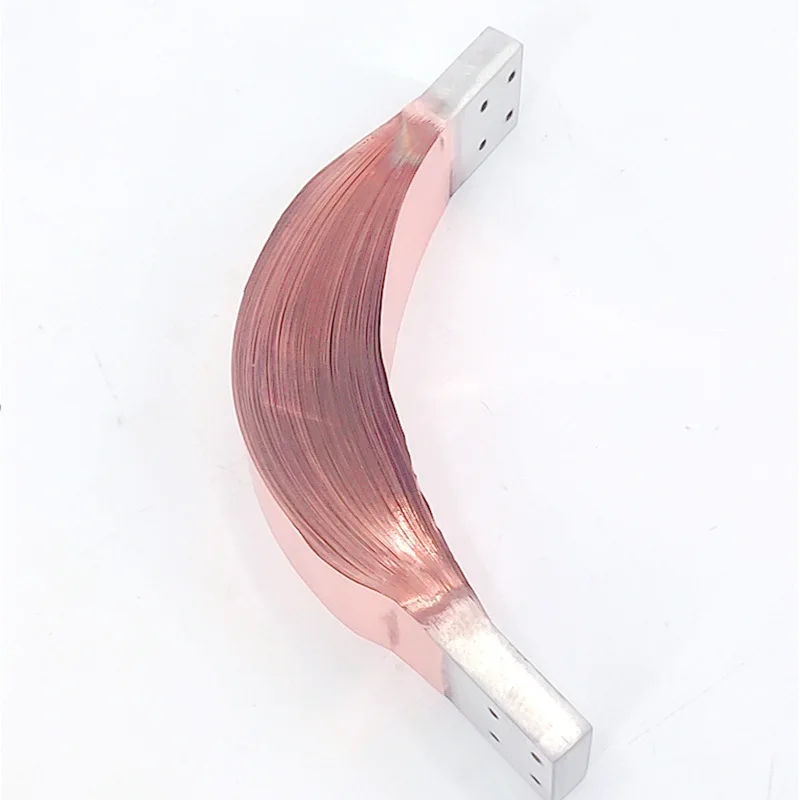Flexible copper  battery busbar flexible conductor copper bus bar  Factory Customized Cu99.9%min  0.05-0.3mm thick copper foil