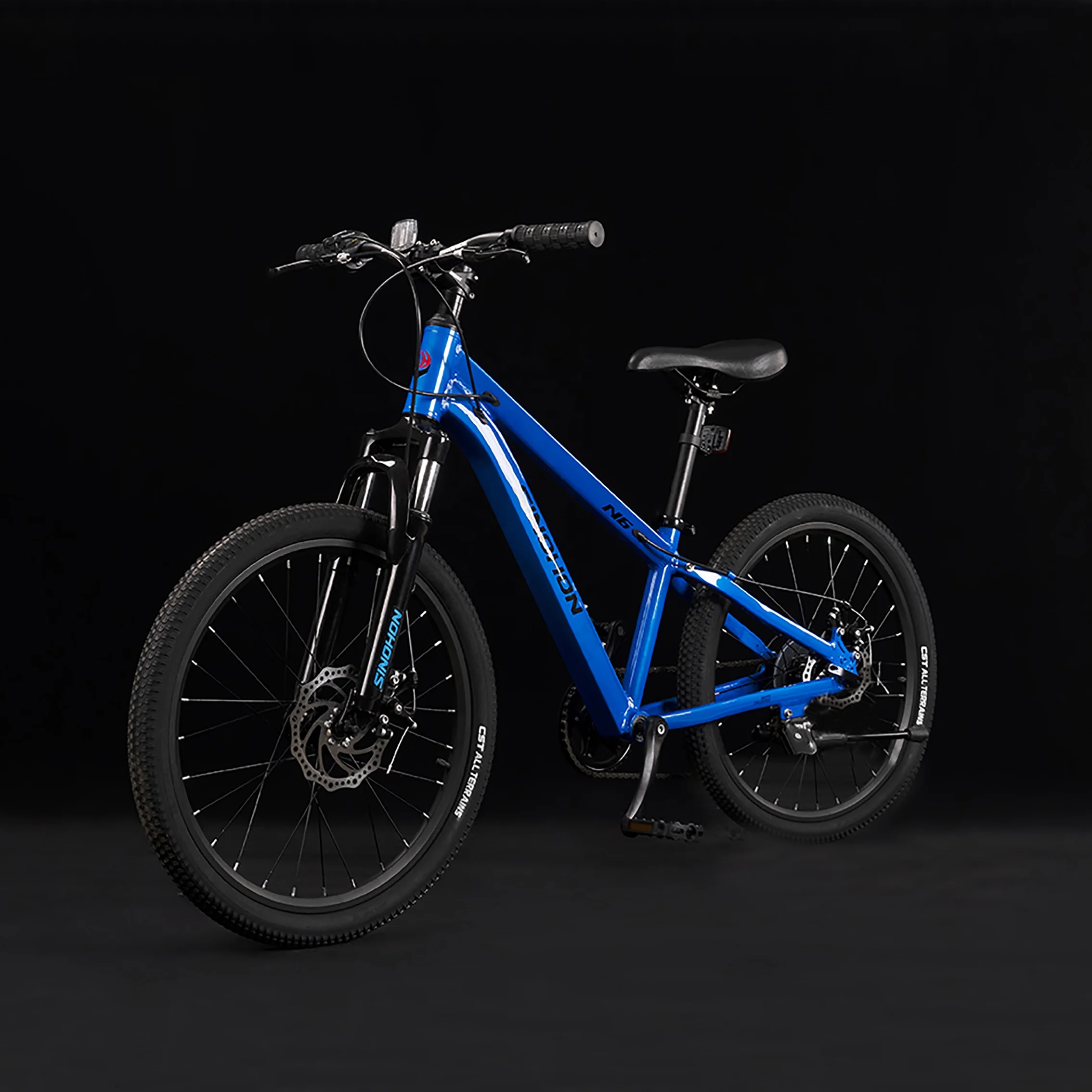 SINOHON custom outdoor sport black yellow blue 6 speed 22 inch aluminum alloy adjustable brake bicycle