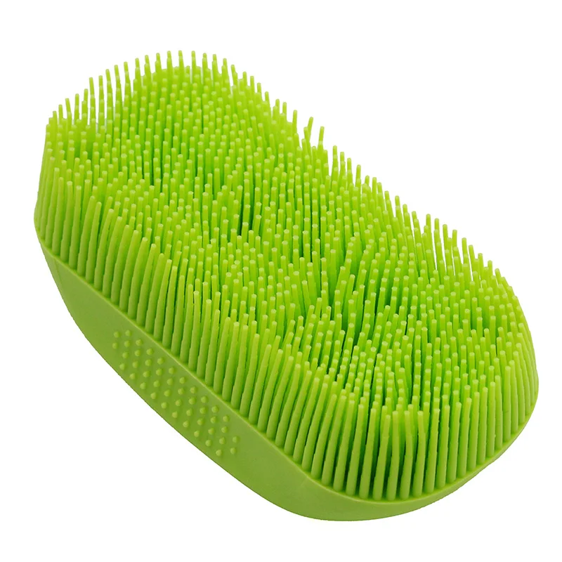 Soft Rubber Bristle Pet Bath Shower Massage Brush