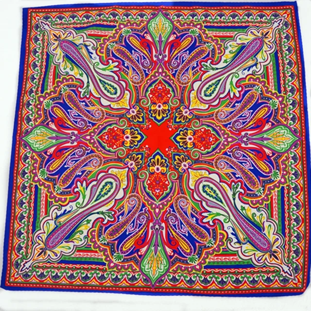 China Manufacturer Wholesale Designer Brand Silk square Scarf