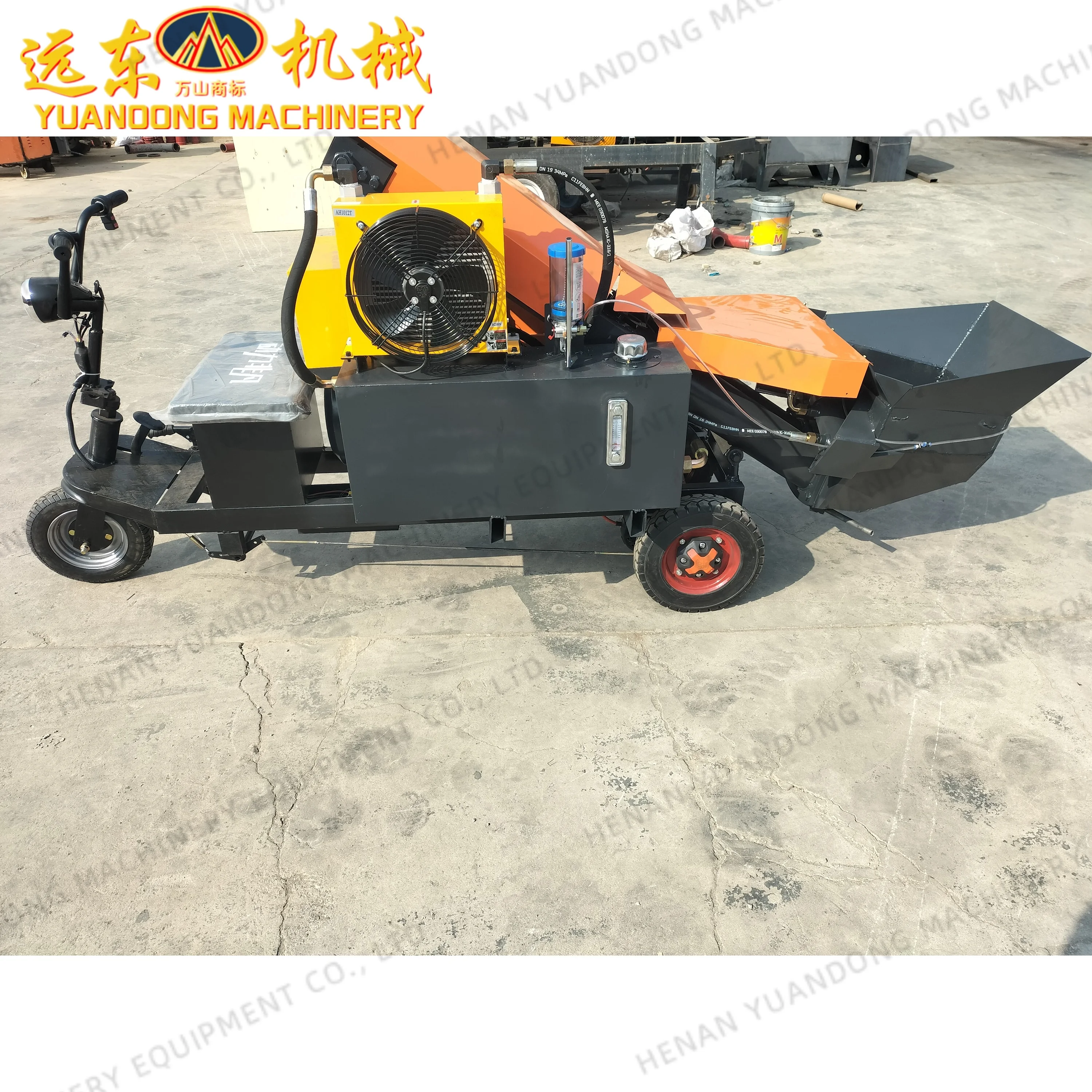 Одноцилиндровый дизельный насос для бетона 2024 новый дизайн