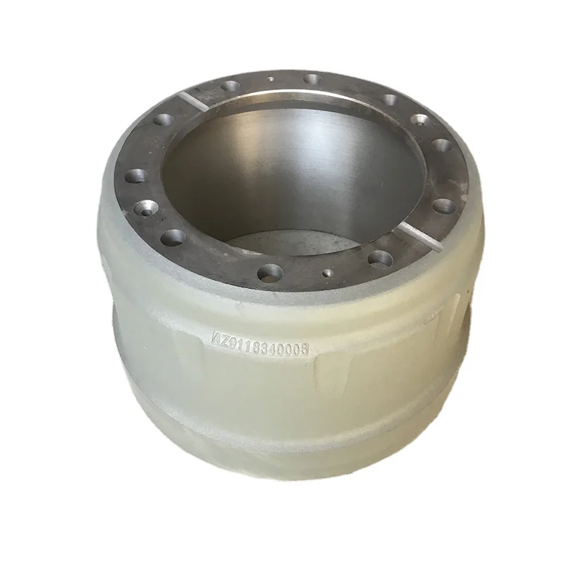 Specializing in manufacturing brake drum AZ9118340006 for sinotruk howo axle parts