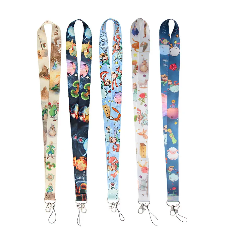 The Little Prince keychain Lanyards Cute Fox Neck Strap Phone Keys ID Card Holder Lanyard for Keys DIY Hanging Rope Lanyard