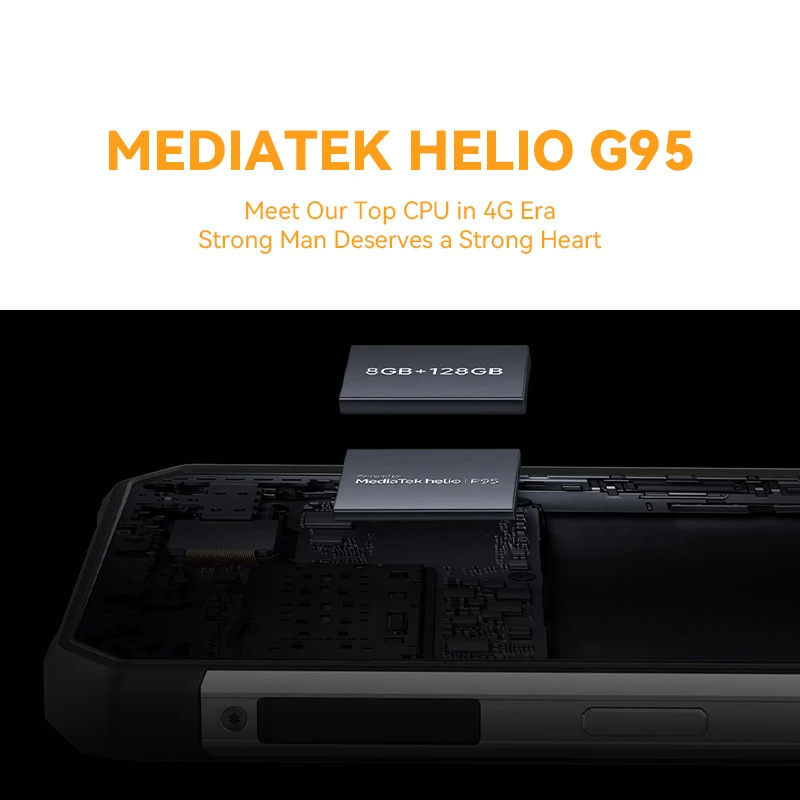 Смартфон WP17 защищенный android 8300 мА · ч 6400 Вт