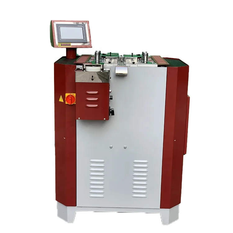 Four wheeled leather belt edge grinding polishing machine