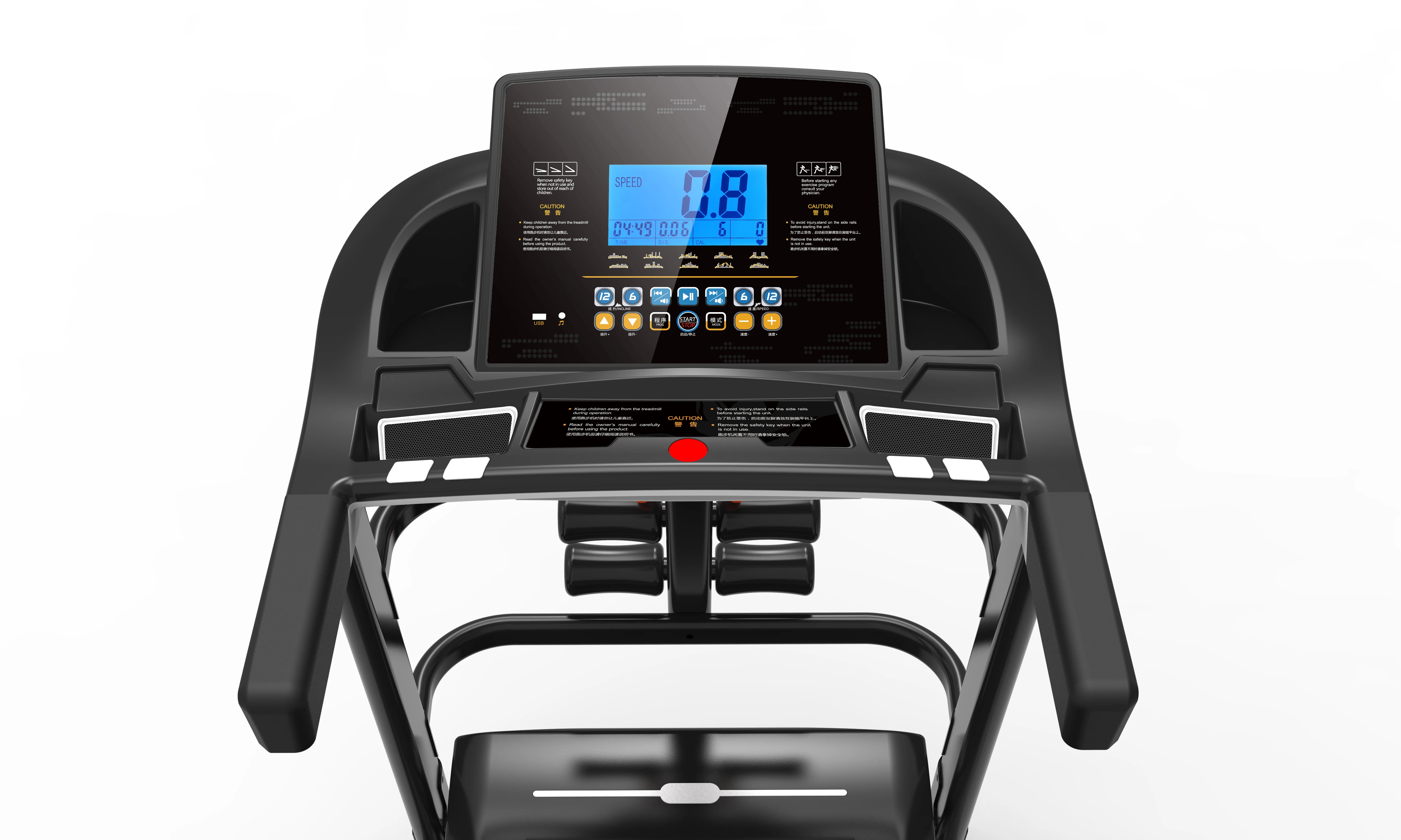 2022 New 3.0  DC motor 7 inch LCD Electrical treadmill