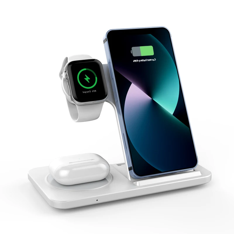 OEM ODM Factory Outlet Cheap Mag safe Charger 3 in 1 folding Wireless Charger charging dock Station for Apple Samsung Airpod