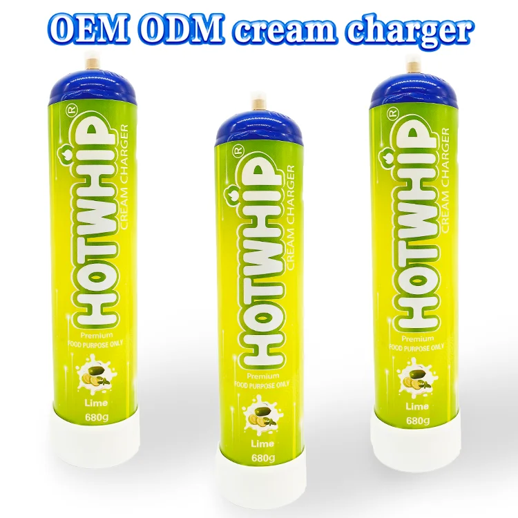 0.95L Cylinder 580G Filling Fast Whip Gas Cream Whipped Charger 615G Gas Cylinders Pallet To Uk Usa Australia