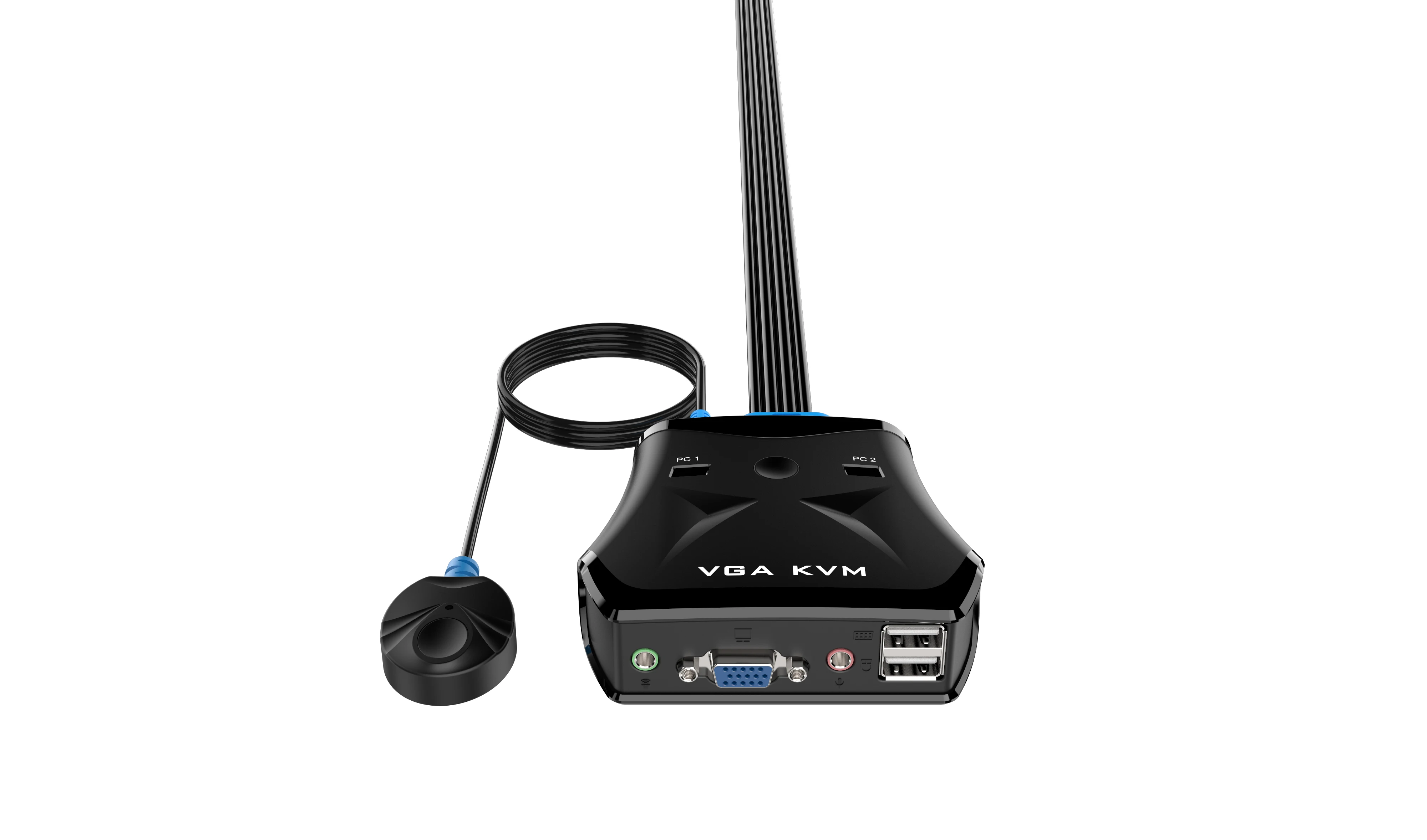 KVM Switch 1920x1440 two computers share one monitor 2 port usb VGA KVM Switch