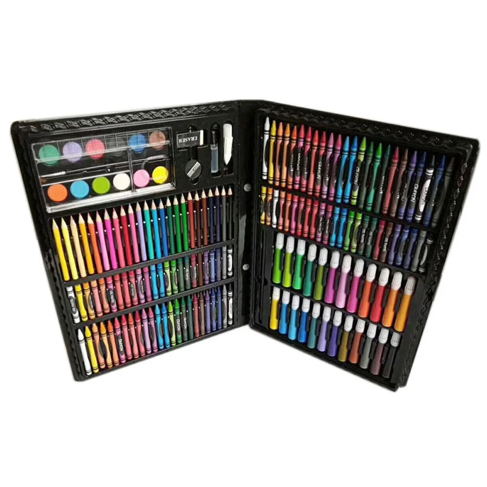 168 pcs art painting supplies with watercolor pens crayons colored pencils for beginners