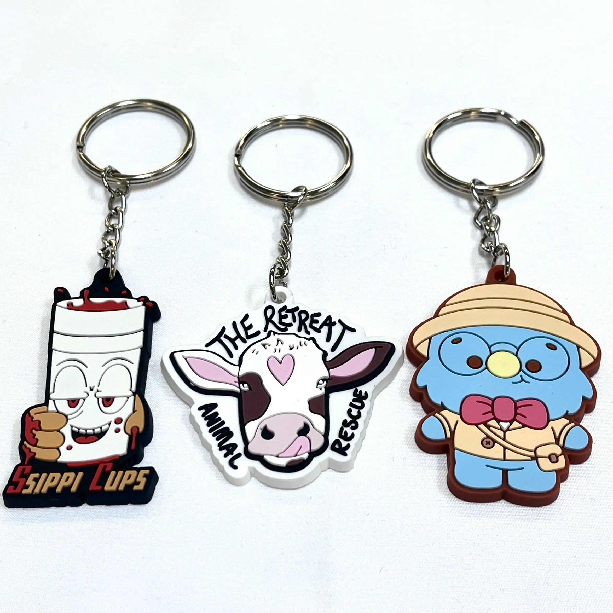 Factory Wholesale Llavero Custom Metal Key Chain 2d 3d Company Logo Letter Keychain Key Chains Keyring Custom Enamel Keychain