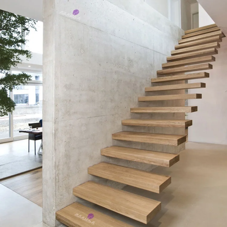 
Indoor Usage Wood Veneer Stairs 
