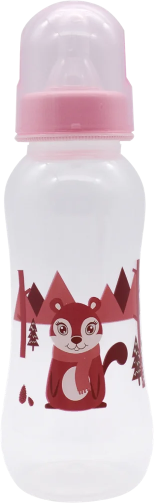 
Arc Body Standard Mouth Baby Feeding Milk Nursing Bottle BPA-free Environmentally-friendly 250ml Baby Bottle 