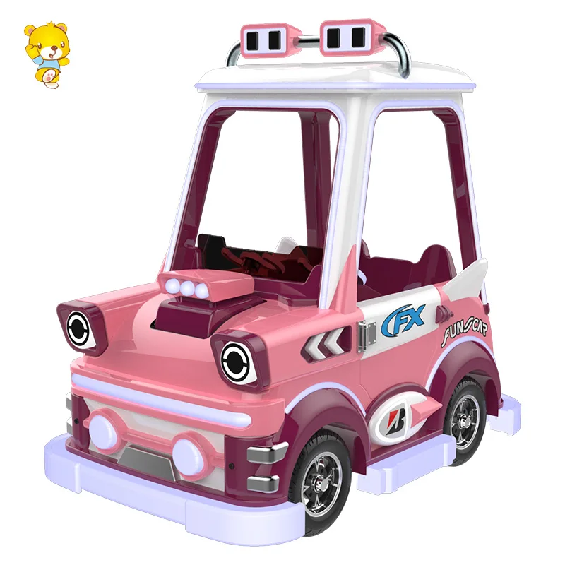 Haojile Amusement Park Outdoorbig Wheel Anti Collision Parent-Kid Ride Battery Bumper Cars Ride On Car Kid Games