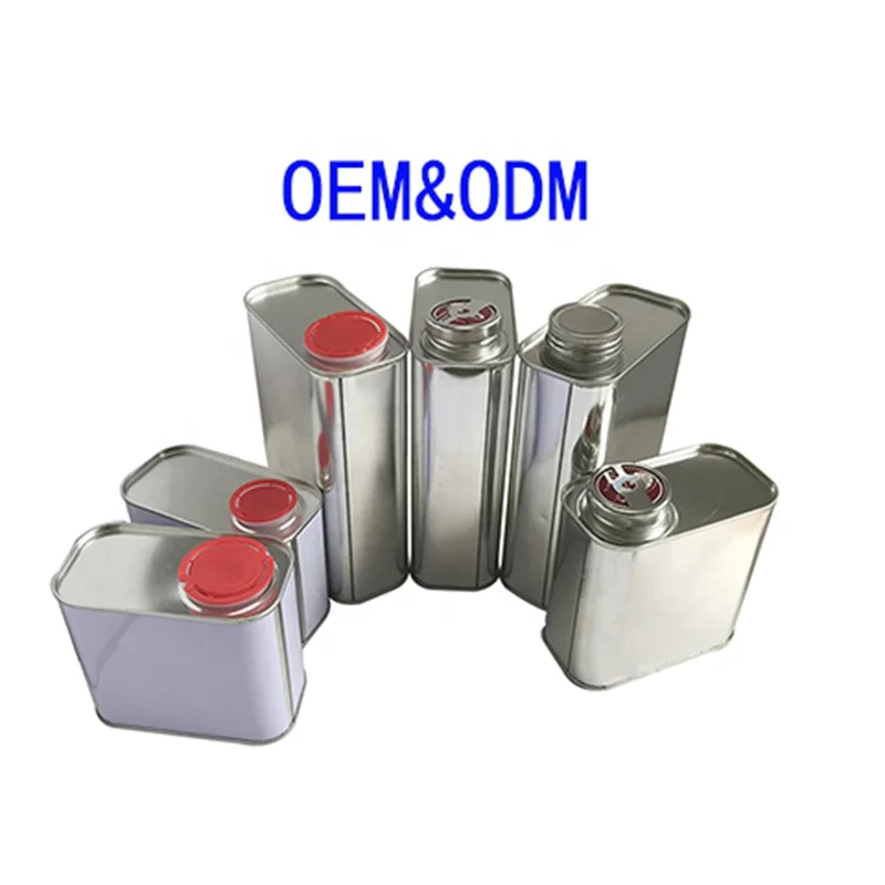China Supplier Customize 1L Square Empty Tin Cans For Engine Oil Olive Oil Packaging