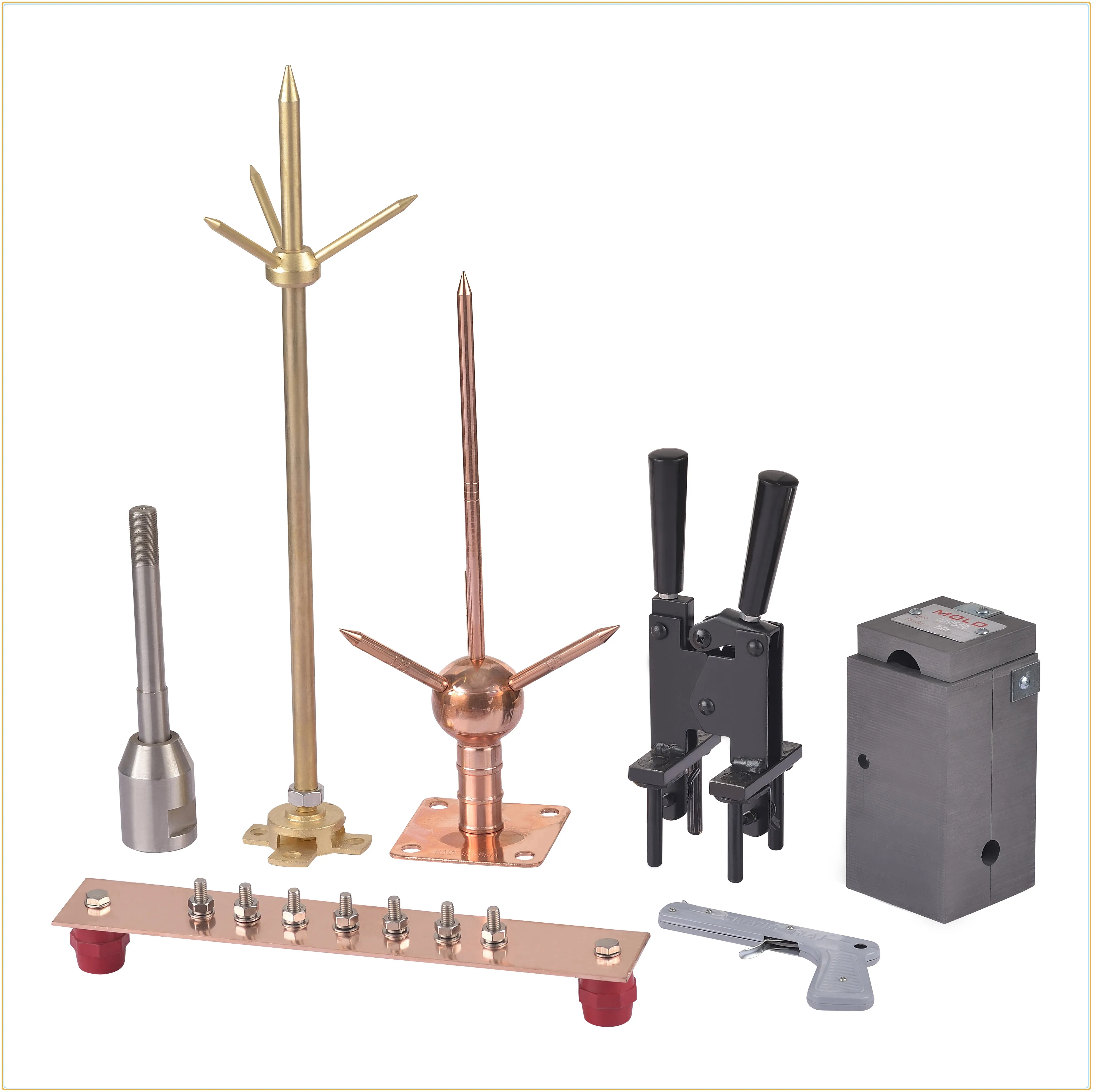 1.2m Lightning Rod Single Needle Low Price Copper Terminal Hot sale European Lightning Arrester Rod