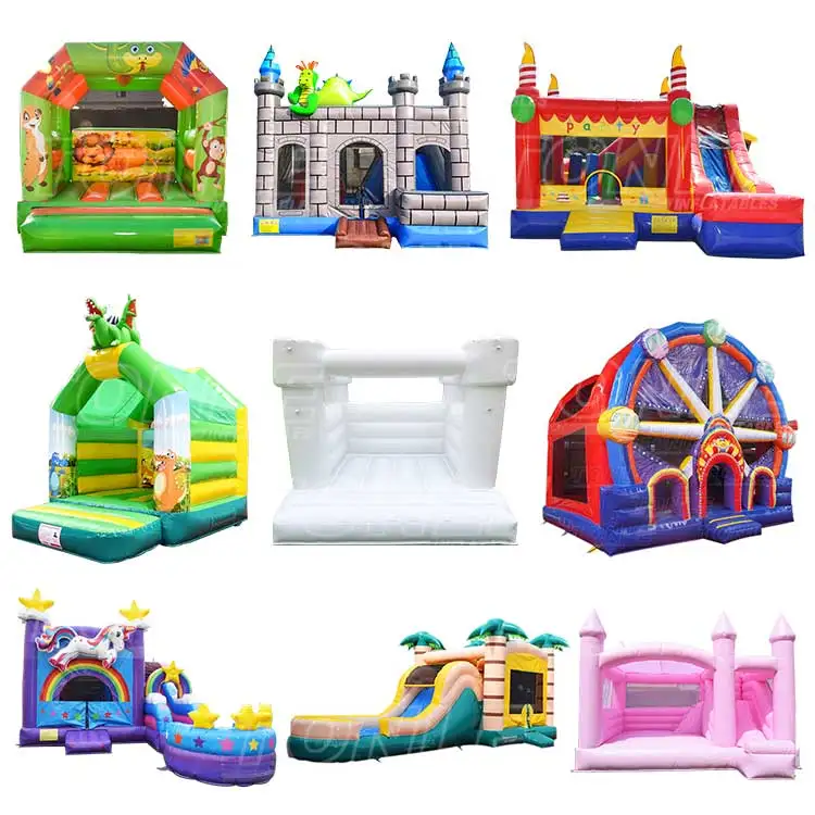 Inflatable bouncer jumping castle slide commercial bounce house with slide bounce house water slide