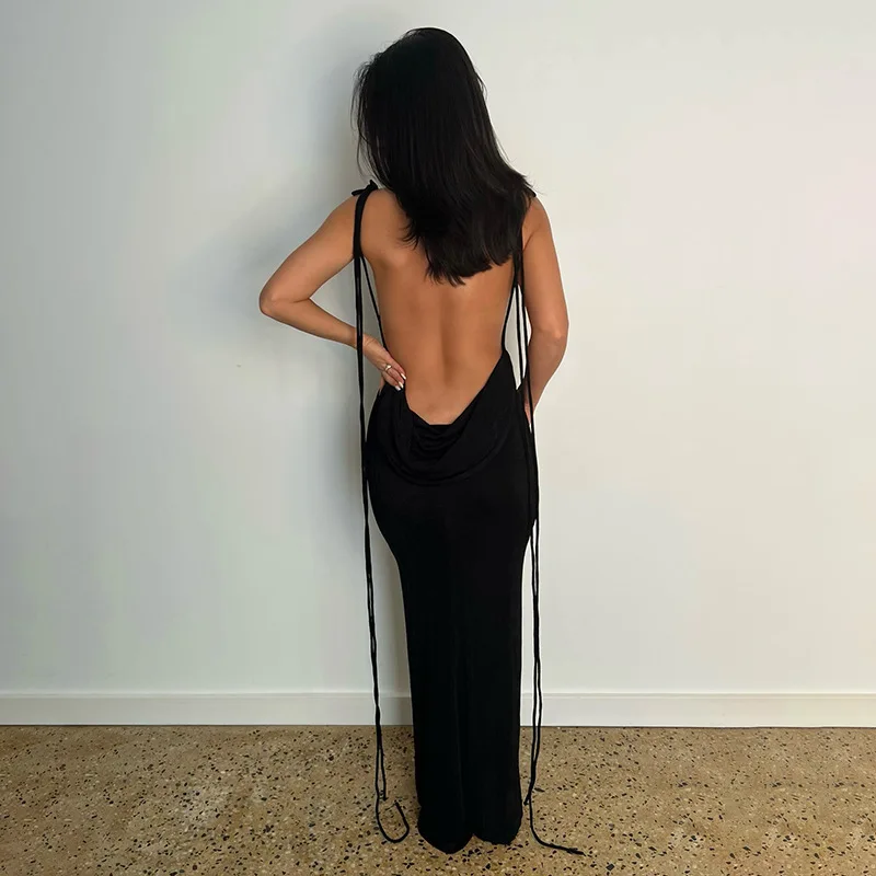 New Arrival Slim Fit Hot Girl Sexy Dress Strap Backless Hip Skirt Long Skirt For Women Evening Dresses elegant evening dresses