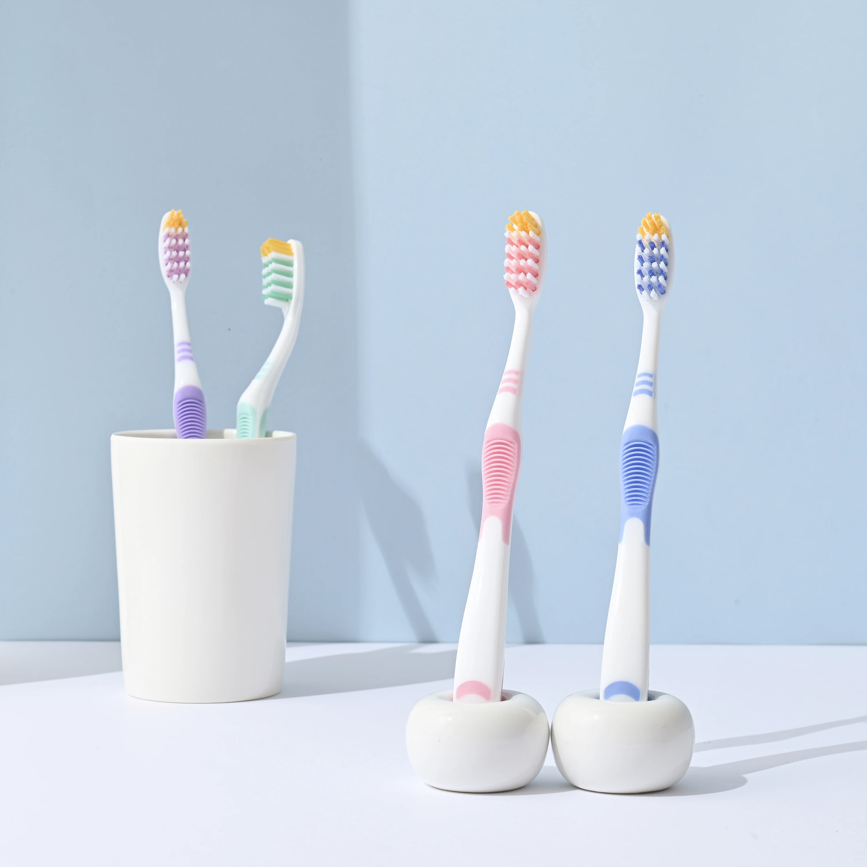 Jadeu 8109 Oral Home Soft Bristle Best High Quality Oem Adult Plastic Tooth Brush Toothbrush