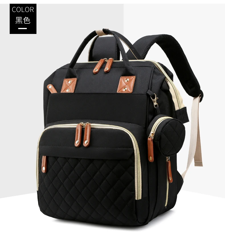 Baby Diaper Bag Backpack Baby Care Bag with Stroller Straps and Multifunctional Waterproof Baby Stuff Travel Backpack