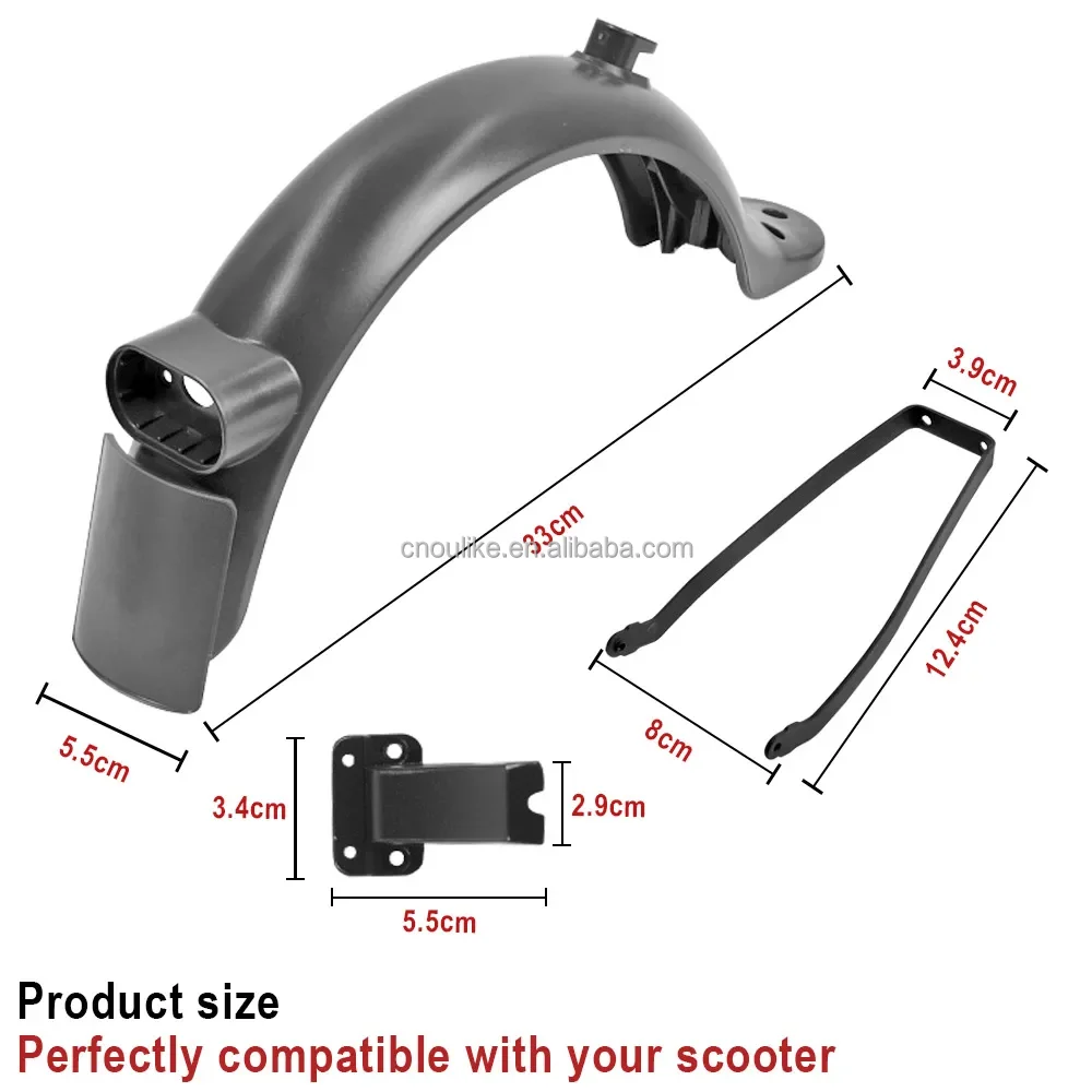 Rear Wheel Fender kit for Xiaomi M365 1S Pro PRO2 Mi3 Electric Scooter Back Mudguard Taillight Rear Fender Bracket Support Parts