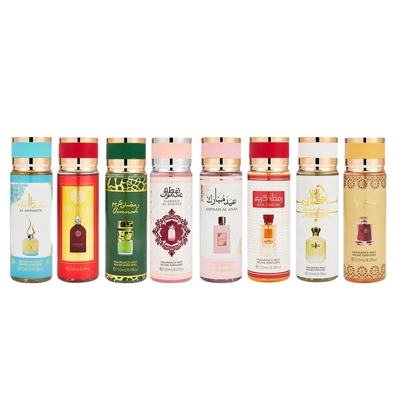 Hot sale Dubai style body spray perfume Arabian fragrance mist deodorant for women