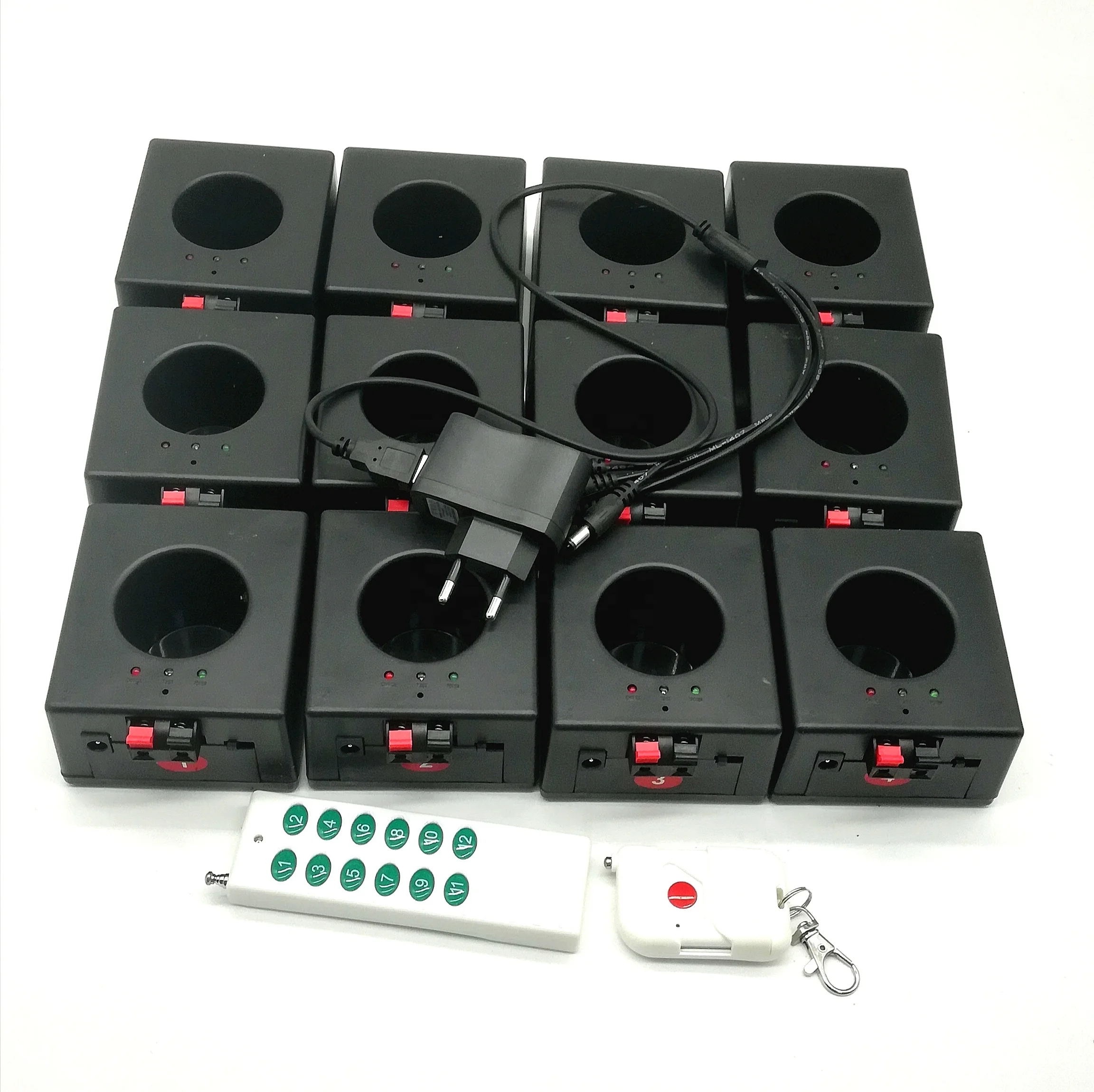 Hot sale 12 cues fireworks ice fountain pyrotechnic remote control stage machine ignition wireless ignition system