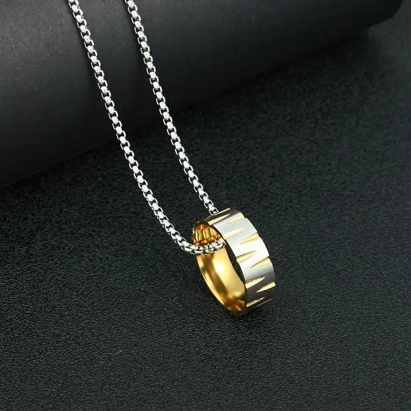 Explosive Sales Personality Skull Cross Lovers Pendant Hip Hop Hiphop Punk Men And Women Titanium Steel Necklace